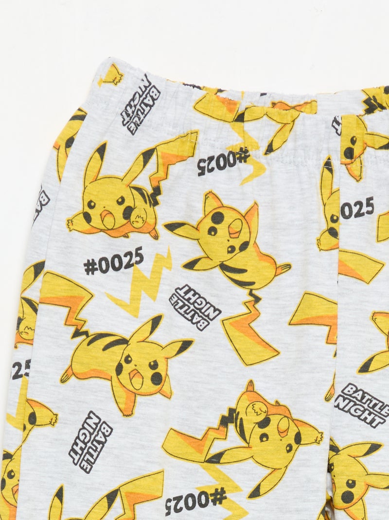 2-delige lange 'Pikachu' 'Pokémon' pyjamaset Grijs - Kiabi