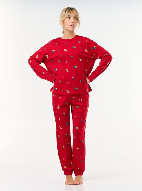 2-delige lange pyjamaset 'Kerst' - Kiabi