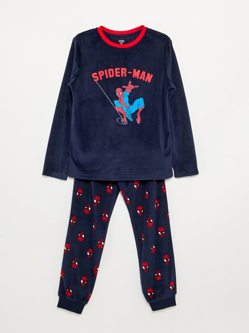 2-delige lange 'Spiderman' pyjamaset van fleece - Kiabi 2-delige lange 'Spiderman' pyjamaset van fleece - Kiabi