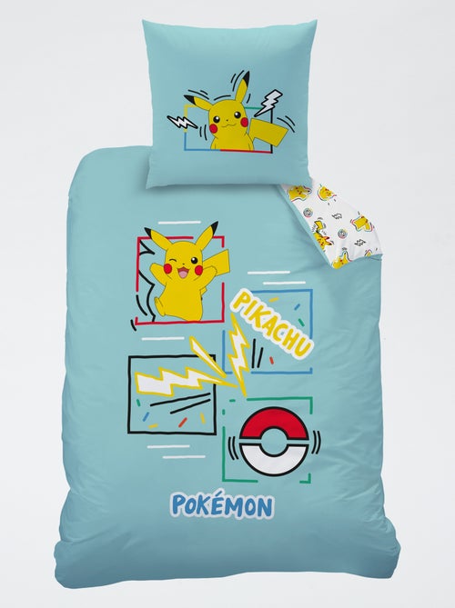 2-delige 'Pokemon' set 1-persoons: dekbedovertrek + kussensloop - Kiabi