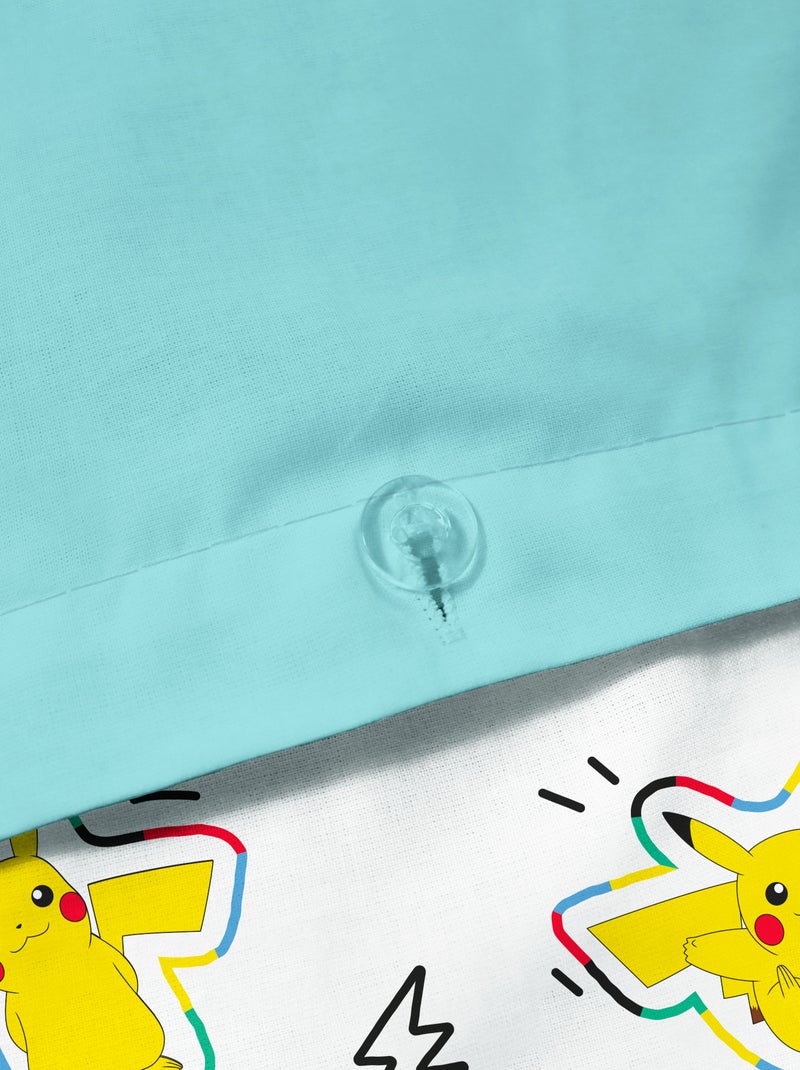 2-delige 'Pokemon' set 1-persoons: dekbedovertrek + kussensloop Blauw - Kiabi