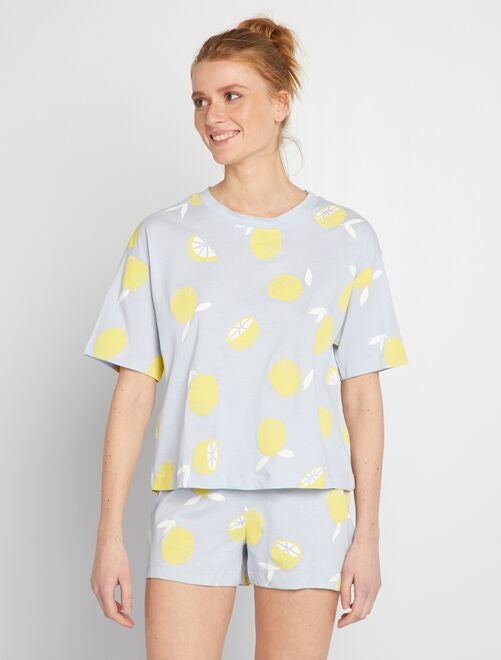 2-delige pyjama - Short + T-shirt - Kiabi