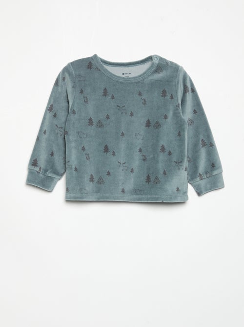 2-delige pyjama - Sweatshirt + broek - Kiabi