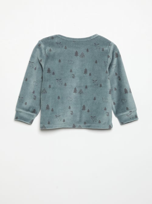 2-delige pyjama - Sweatshirt + broek - Kiabi