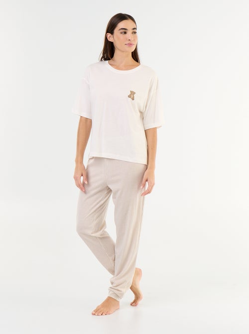 2-delige pyjama - T-shirt + broek - Kiabi