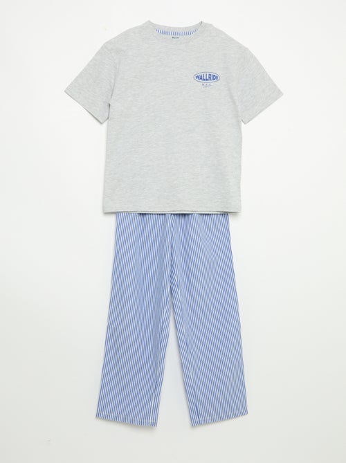 2-delige pyjama - T-shirt met korte mouwen + broek - Kiabi