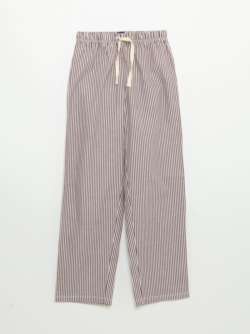 2-delige pyjama - T-shirt met korte mouwen + broek Rood - Kiabi