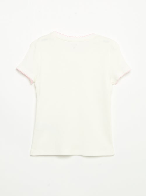 2-delige pyjama - T-shirt met korte mouwen + gestreepte broek - Kiabi 2-delige pyjama - T-shirt met korte mouwen + gestreepte broek - Kiabi