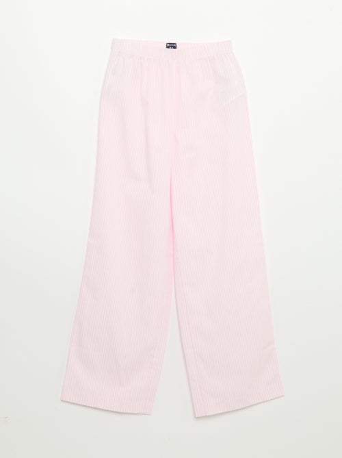 2-delige pyjama - T-shirt met korte mouwen + gestreepte broek - Kiabi 2-delige pyjama - T-shirt met korte mouwen + gestreepte broek - Kiabi
