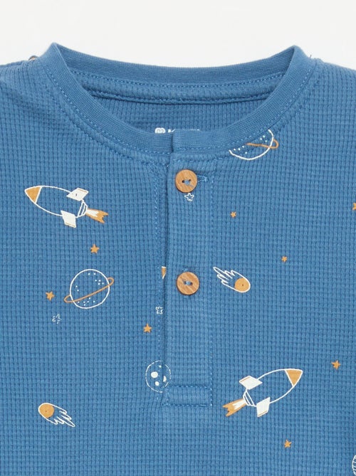 2-delige pyjama - T-shirt met lange mouwen + broek - Kiabi