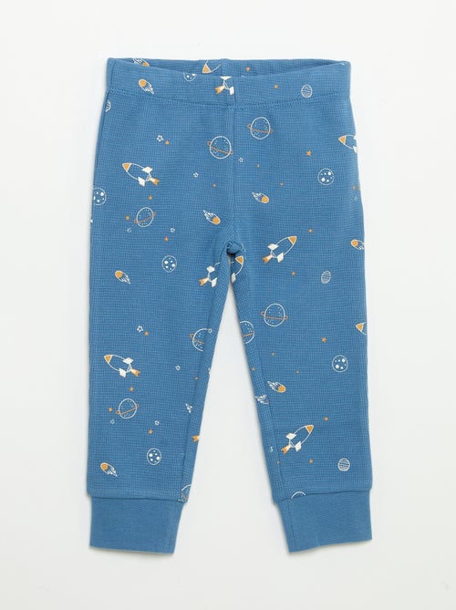 2-delige pyjama - T-shirt met lange mouwen + broek - Kiabi