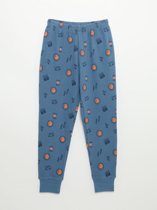 2-delige pyjama - T-shirt met lange mouwen + broek - Kiabi
