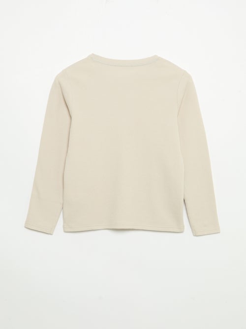 2-delige pyjama - T-shirt met lange mouwen + broek - Kiabi
