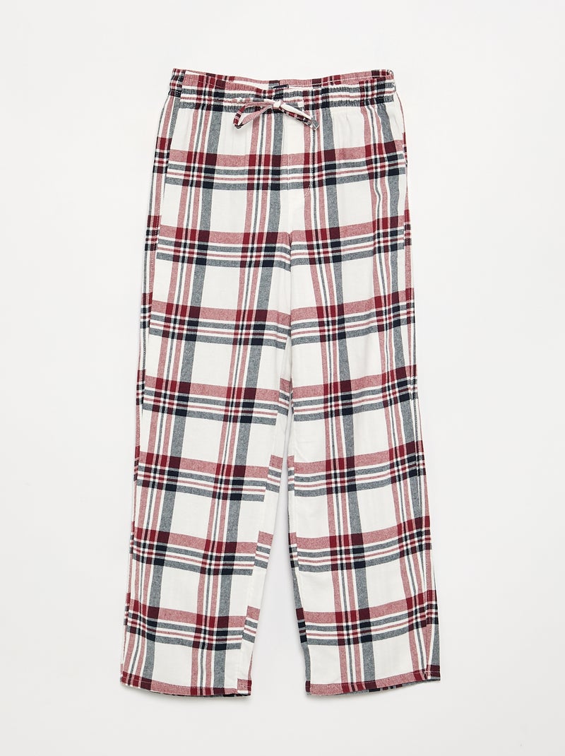 2-delige pyjama - T-shirt met lange mouwen + broek Grijs - Kiabi