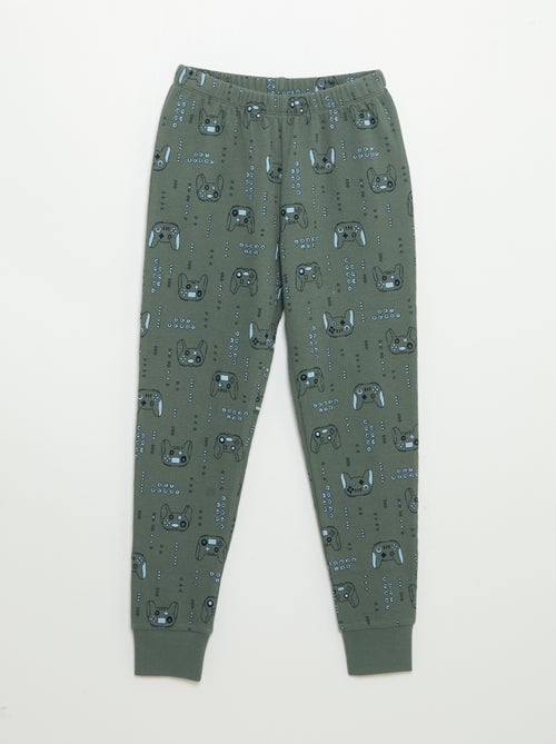 2-delige pyjama - T-shirt met lange mouwen + broek - Kiabi