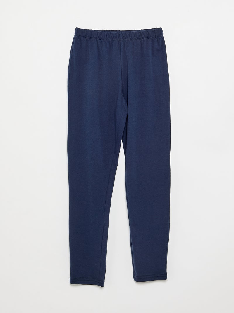 2-delige pyjama - T-shirt met lange mouwen + broek Wit - Kiabi