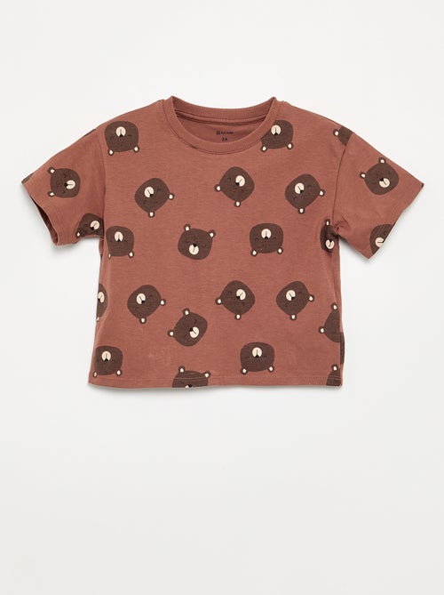 2-delige pyjama - T-shirt + short - Kiabi