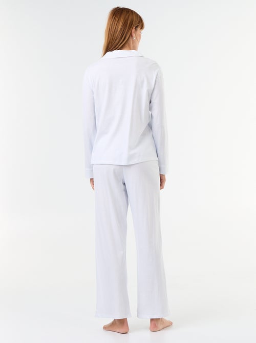 2-delige pyjama met motief en lange broek - Kiabi