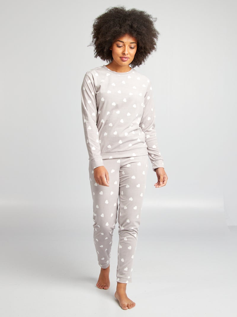 2-delige pyjama met print BLAUW - Kiabi