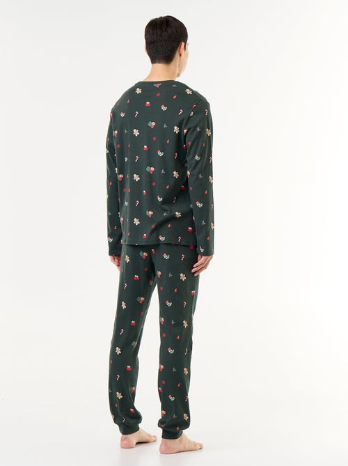 2-delige pyjama met T-shirt en broek 'Kerst' - Kiabi