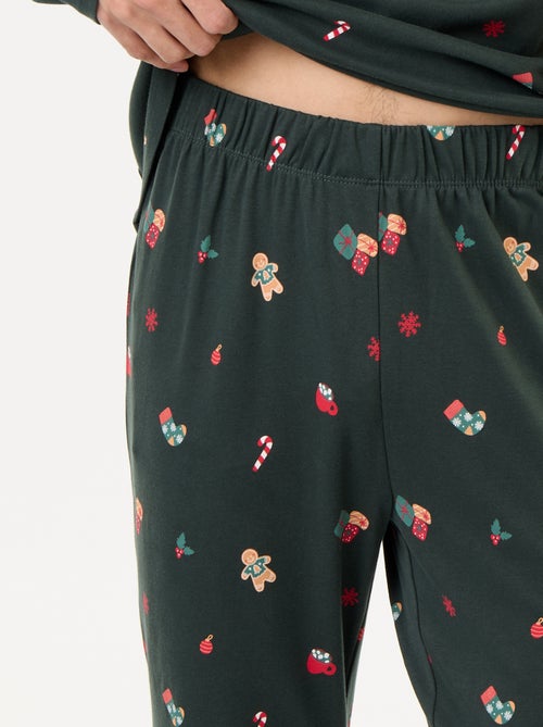 2-delige pyjama met T-shirt en broek 'Kerst' - Kiabi