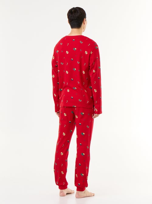 2-delige pyjama met T-shirt en broek 'Kerst' - Kiabi