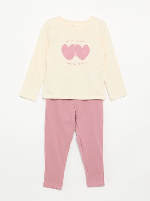 2-delige pyjama van jerseytricot - Kiabi