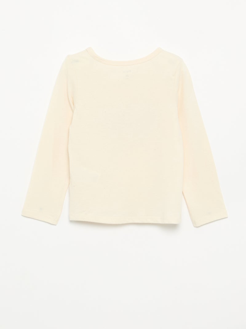 2-delige pyjama van jerseytricot Biege - Kiabi