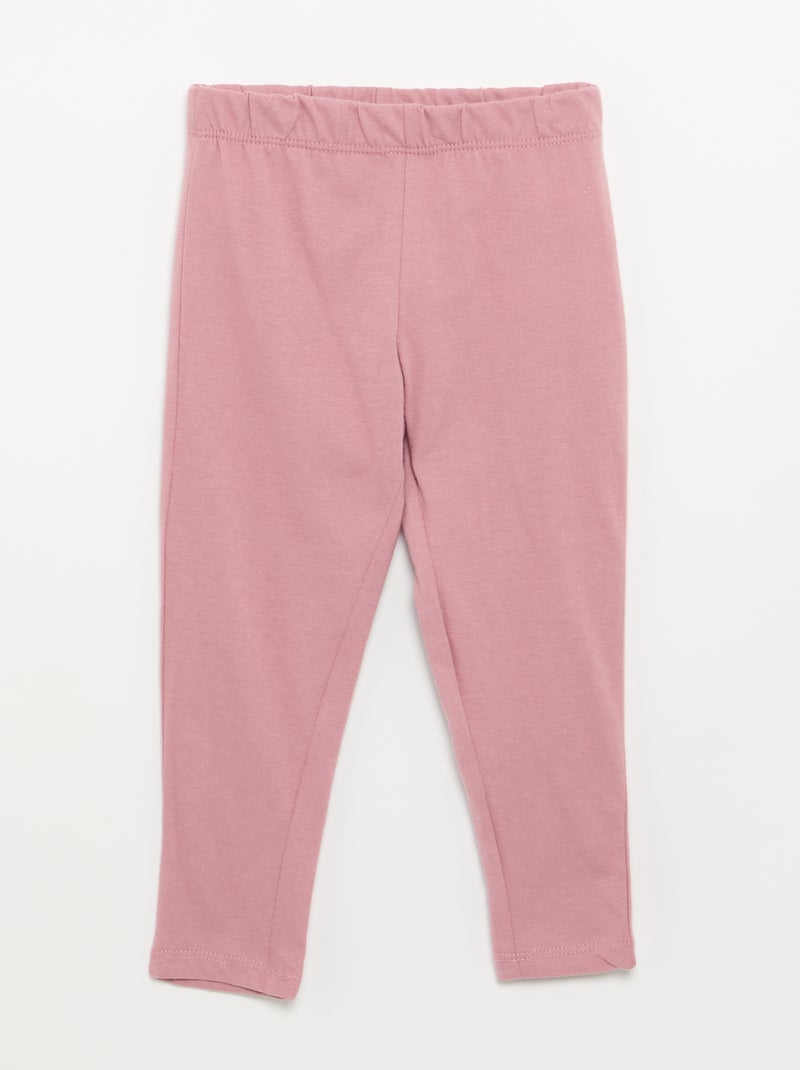 2-delige pyjama van jerseytricot Biege - Kiabi