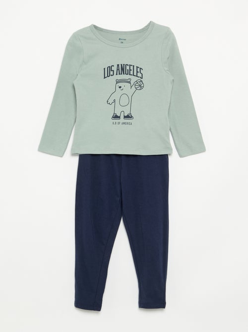 2-delige pyjama van jerseytricot - Kiabi