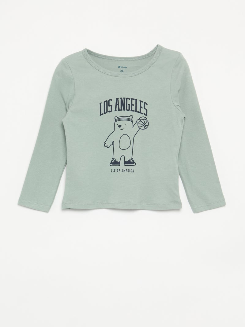 2-delige pyjama van jerseytricot Blauw - Kiabi