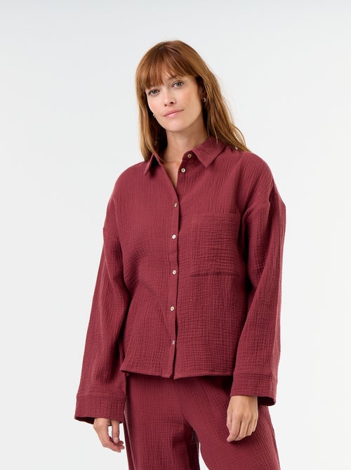2-delige pyjama van katoengaas - Kiabi