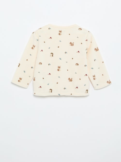 2-delige pyjama van velours - Kiabi