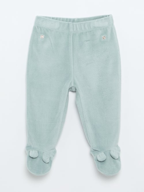 2-delige pyjama van velours - Kiabi