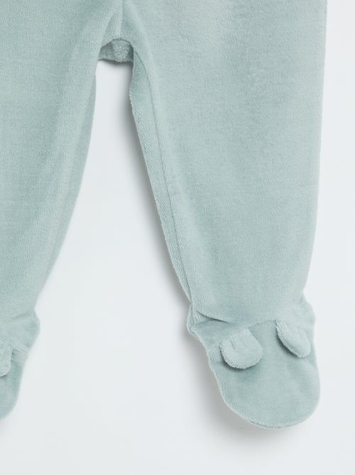 2-delige pyjama van velours - Kiabi