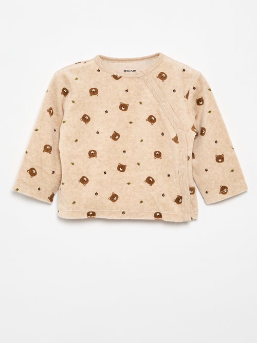2-delige pyjama van velours - Kiabi