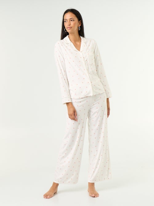 2-delige pyjamaset - Blouse + broek - Kiabi