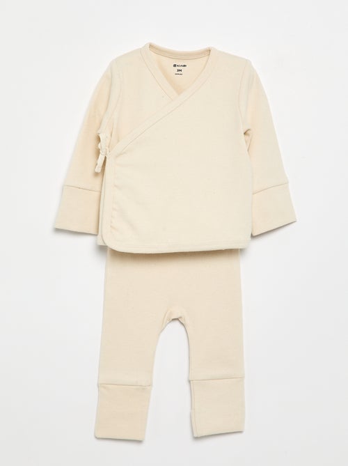 2-delige pyjamaset - gemakkelijk aan te trekken collectie - Kiabi