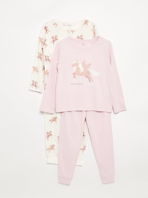 2-delige pyjamaset - set van 2 - Kiabi