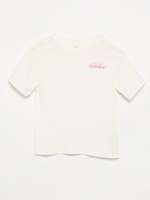 2-delige pyjamaset - short + T-shirt - Kiabi