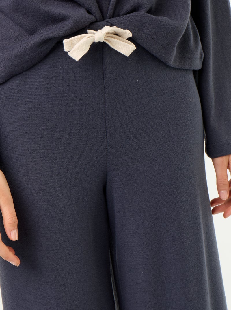 2-delige pyjamaset - Sweater + broek Blauw - Kiabi