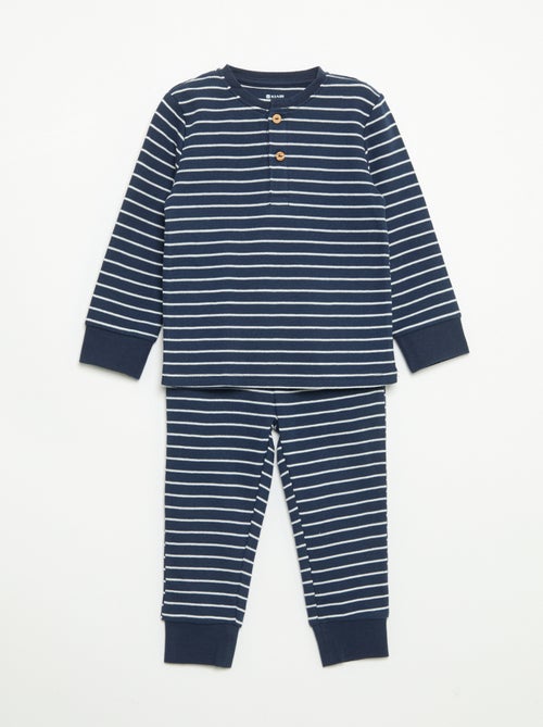 2-delige pyjamaset - T-shirt met lange mouwen + broek - Kiabi