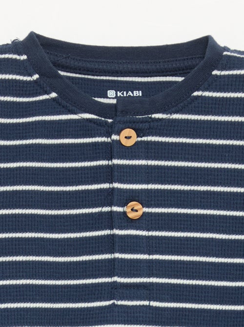 2-delige pyjamaset - T-shirt met lange mouwen + broek - Kiabi
