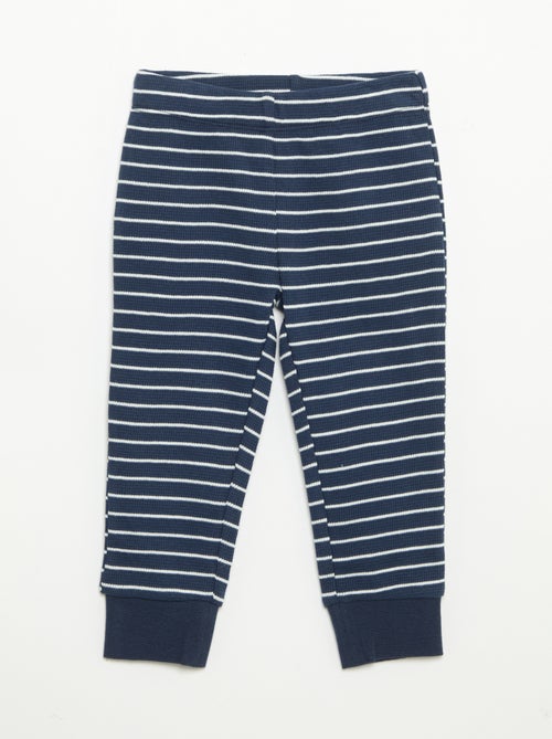 2-delige pyjamaset - T-shirt met lange mouwen + broek - Kiabi