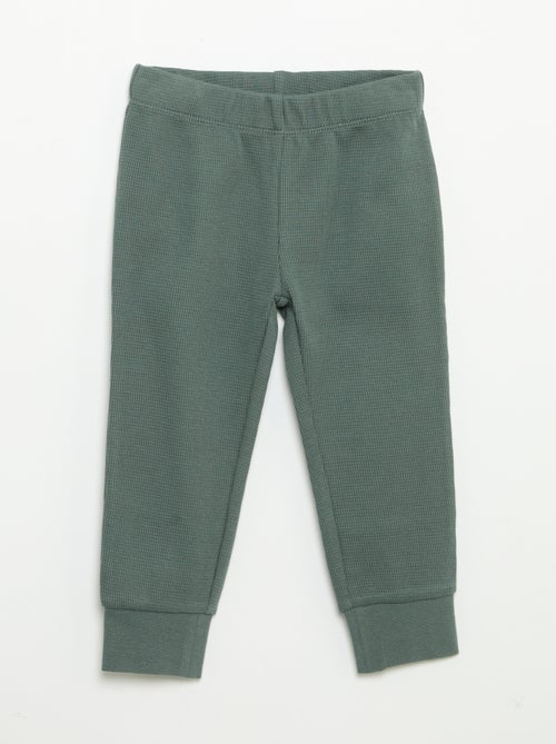 2-delige pyjamaset - T-shirt met lange mouwen + broek - Kiabi