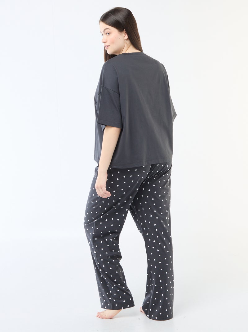 2-delige pyjamaset 'Disney' 'Panpan' Zwart - Kiabi