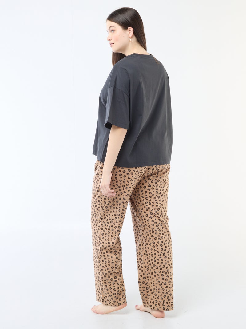 2-delige pyjamaset 'Disney' 'Simba' Zwart - Kiabi