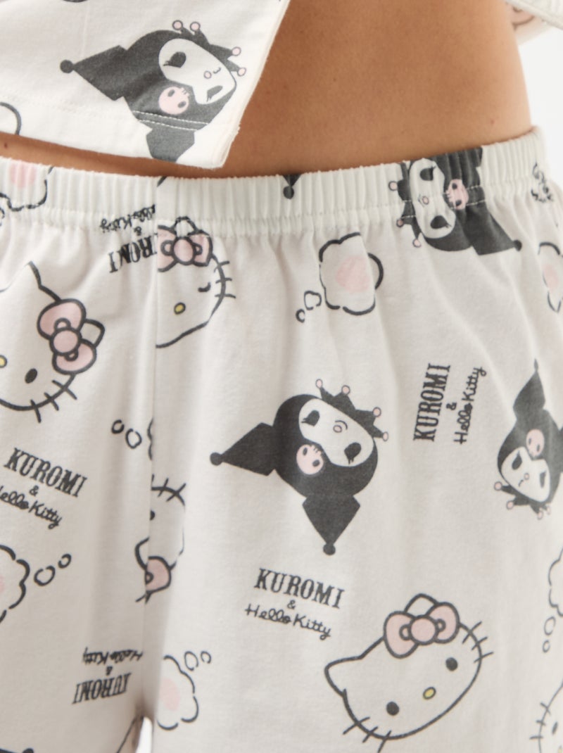 2-delige pyjamaset 'Hello Kitty' Paars - Kiabi