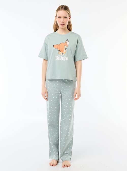 2-delige pyjamaset met 'Bambi'-print - Kiabi