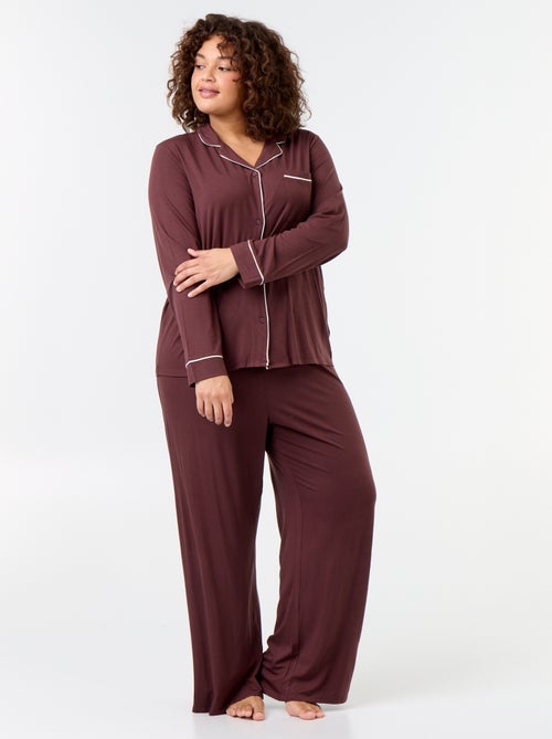 2-delige pyjamaset met shirt en lange broek - Kiabi